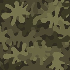 Camouflage seamless pattern background masking camo repeat print