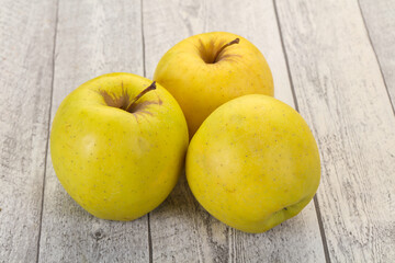 Yellow ripe apples