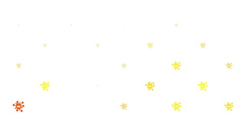 Light orange vector texture with disease symbols.