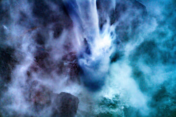 Snoqualme Falls Waterfall Abstract Washington State Pacific Northwest