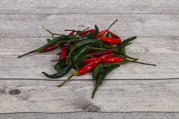 Hot and spicy Chili pepper heap