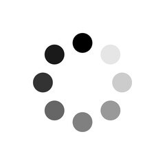 Download black flat icon. Loading sign. Vector illustration for web page, app, promo. UI UX GUI design element. Editable stroke.