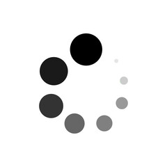 Download black flat icon. Loading sign. Vector illustration for web page, app, promo. UI UX GUI design element. Editable stroke.