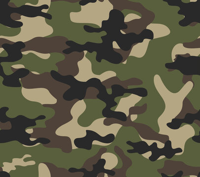 
Abstract camouflage seamless vector pattern for printing clothes, fabrics