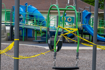 Closed children's playground due to Covid 19