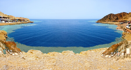 Famous diving site - Blue Hole in Egypt