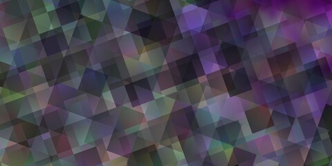 Obraz premium Light Purple vector template with crystals, triangles.