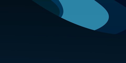 Dark BLUE vector texture with circular arc. Abstract gradient illustration with wry lines. Pattern for websites, landing pages.