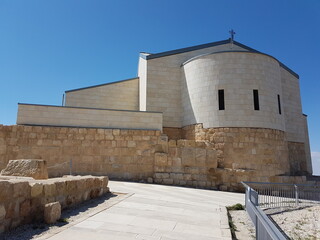 Obraz premium The church in memory of Moses, Mount Nebo, Jordan