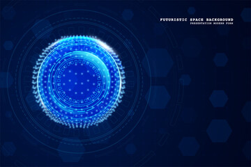 Abstract technology background. Digital innovation