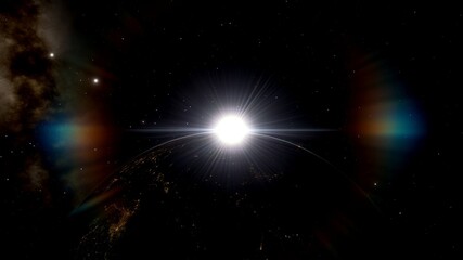 space galaxy with stars