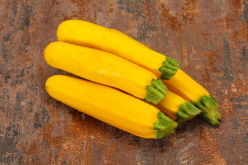 Ripe tasty Yellow young zucchini