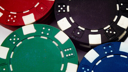 Naklejka premium Poker chips
