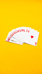 Playing cards hearts