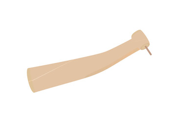 Dental air turbine. vector illustration