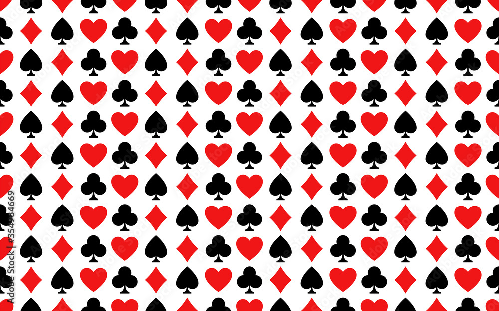 Poster card suit pattern in royal style. vector seamless pattern. abstract graphic design.