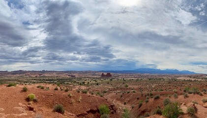 view from arches national park utah