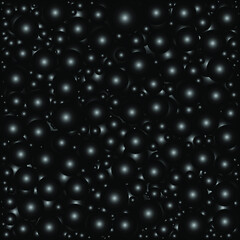 Vector monochrome black background volume laps. Set of black spheres.