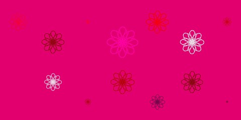 Light Pink vector background with lines.