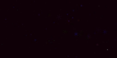 Light Multicolor vector background with curved lines.