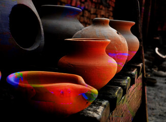clay pots