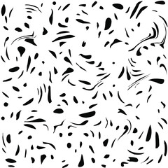 abstract stains vector seamless wallpaper pattern background. black on white