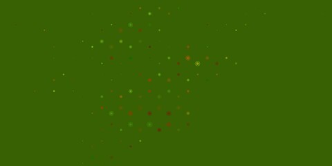 Light Green, Yellow vector background with bent lines.