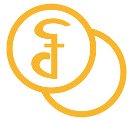 The Cambodian Riel currency symbol
