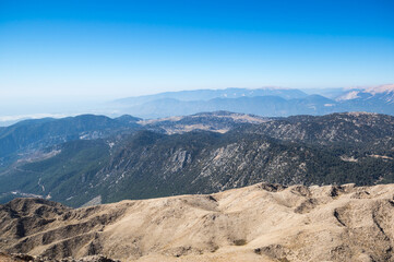 Panoramic view from the peak of Tahtali