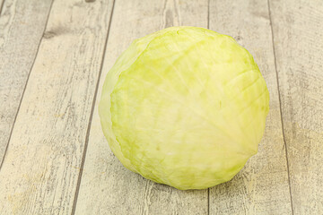 Fresh ripe cabbage ready for cooking