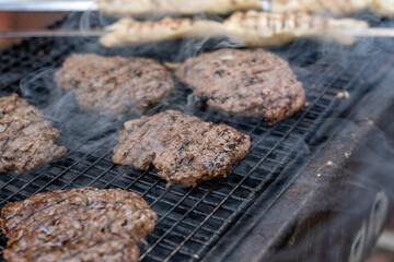 Beef kebab burgers
