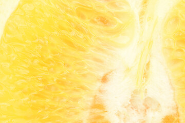 Ripe, organic orange, macro, on a white background.