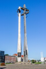  Monument to the Fallen Shipyard Workers of 1970 - Gdansk, Poland - obrazy, fototapety, plakaty