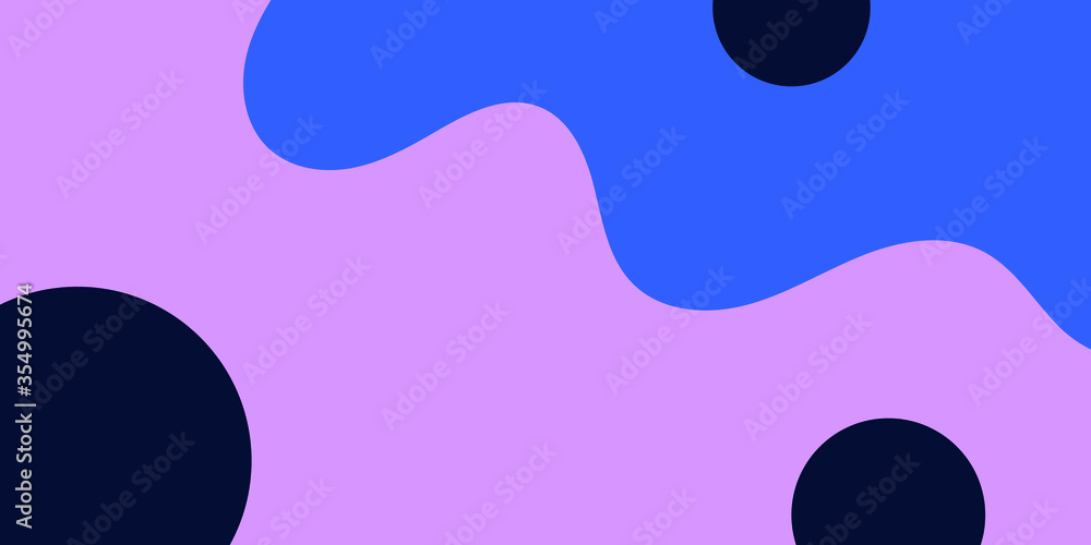 Poster abstract color fluid waves modern minimalistic flat vector background