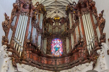 Fototapeta Pipe organs Gdansk Oliwa Cathedral obraz