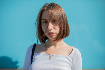 Schulmädchen auf Wandertag in Berlin