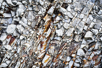 Brown rock, stone surface