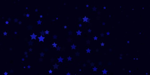 Dark Purple vector layout with bright stars. Shining colorful illustration with small and big stars. Design for your business promotion.