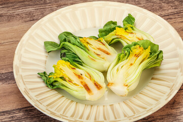 Vegan Grilled bok choy salad