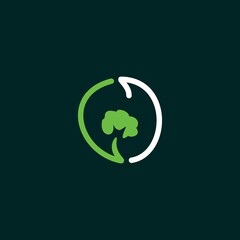 Simple and natural illustration logo