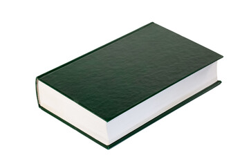 Single book isolated on white background, education