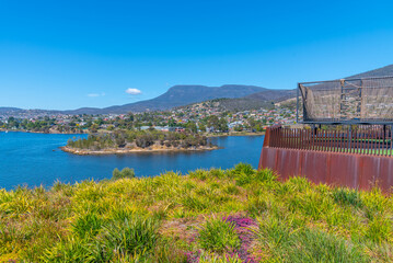 MONA – museum of Old and New Art situated at Berriedale bay of river Derwent in Hobart, Australia