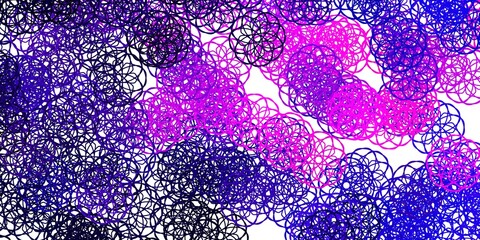 Light Purple vector pattern with abstract shapes.