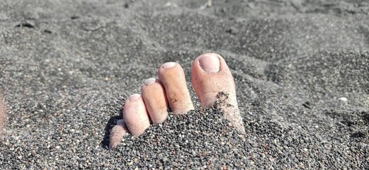 feet on sand
