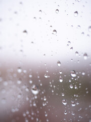 Gotas de lluvia en la ventana