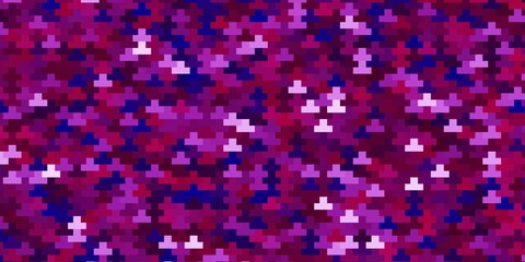 Dark Purple, Pink vector background in polygonal style. Abstract gradient illustration with colorful rectangles. Pattern for websites, landing pages.