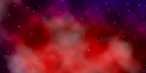 Dark Blue, Red vector layout with bright stars. Colorful illustration in abstract style with gradient stars. Design for your business promotion.