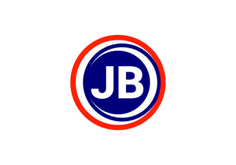 Initial Monogram Letter J B Logo Design Vector Template. JB Letter Logo Design 