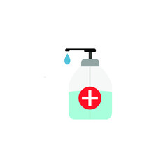 Image of antiseptic, disinfectant, vector image
