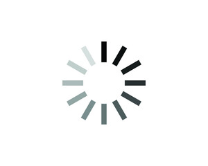 Isolated loading circle icon vector
